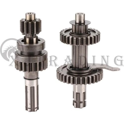 Reverse Gears Main Countershaft Transmission Gear Box Main Counter Shaft Fit For 50cc-110cc 1+1 Reverse Gears Engines