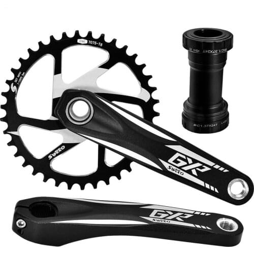 Mountain Bike Crank 170mm Crank Arms For Bicycle 7-12 Speed Bicycle Crankset Aluminum Alloy Tooth Disc Cycling accessories