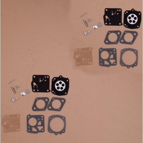 LETAOSK 2 Sets Carburetor Repair Rebuild Kit Fit For Jonsered 49SP 50 51 52 60 62 66E HS-21D HS-101C Tillotson RK-23HS