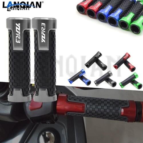 7/8''22mm Hot Motorcycle handlebar grip handle bar Motorbike grips For YAMAHA YZF R3 YZF-R3 LOGO 2015 2016 2017 2018