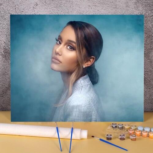 Ariana Grande DIY Painting By Numbers Set Oil Paints 40*50 Painting On Canvas New Design For Wholesale