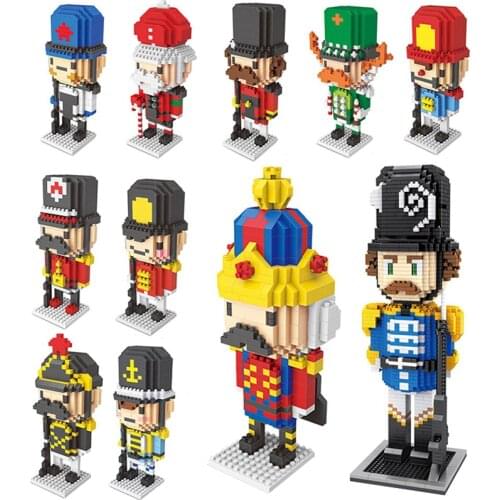 LNO The Nutcracker UK United Kingdom solider guard ww2 model building blocks figures toys sets headz gifts
