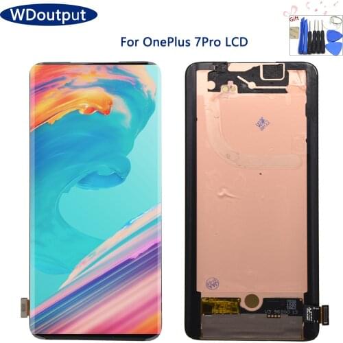 Original AMOLED 6.67 inch LCD For Oneplus 7 Pro LCD Display Touch Screen Digitizer Assembly Replacement For Oneplus7Pro