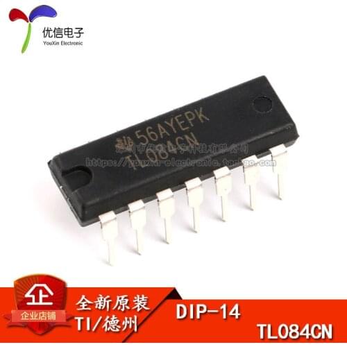 Genuine original line TL084CN linear meter / quad operational amplifier JFET DIP-14