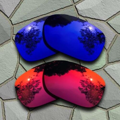 Violet Blue&Violet Red Sunglasses Polarized Replacement Lenses for Oakley Twoface