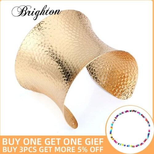 Brighton Open Wide Big Bracelets Amp Bangles For Women Men Retro New Alloy Male Female Cute Cuff Bangle Bracelet Fashion Jewelry