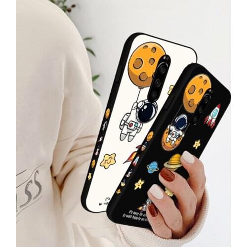 Planet Moon Silicone Cases For Sony Xperia 5 2019 XZ4 XZ1 Compact XZ XZ 2 XZ3 Back Cover Matte Bag Coque For Xperia 1 10 Plus