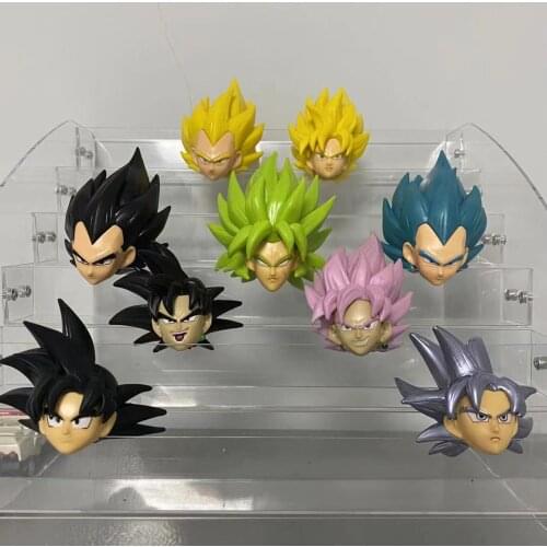 Dragon Ball SHF Sculpture Son Goku Vegeta IV Broli Vegetto Head Sculpture Suitable for Movable Body 1/6 Model