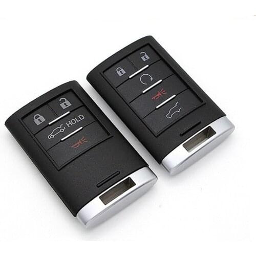 Replacement Smart Remote Key Shell Case For Cadillac ATS XTS SRX CTS SLS With Insert key Blade Keyless Entry Fob Key Cover