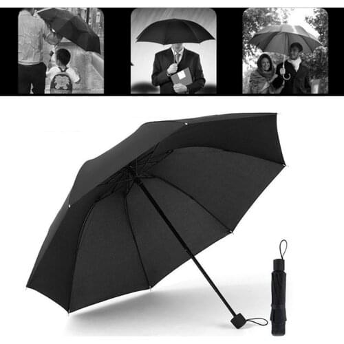 Three Fold Umbrella 8 Bones Travel Sunshade Umbrella Anti-UV Umbrella Portable Dustproof Courtyard Furl Umbrella Rainy Day