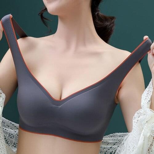 Women Sexy Bra Seamless Latex Sleeping Underwear bh Comfort Shockproof Pad Wirefree Bralette Sports Lingerie 3pcs/lot Intimates