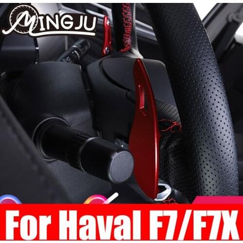 2pcs Aluminum Car Steering Wheel Paddle Shifter Extension Shift For Haval F7 F7X 2019 2020 2021 Accessories