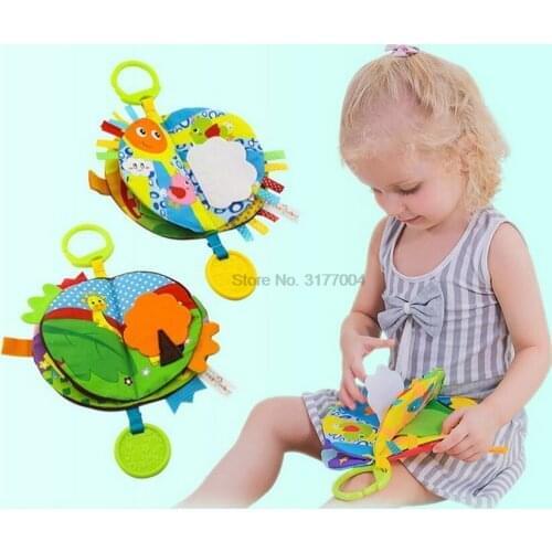 DHL 200pcs Baby Animal Cloth Book Infant Intelligence Development Toy Forest Sky Educational Bed Cognize Books Gift