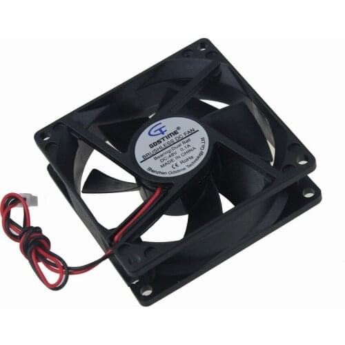 30Pcs Gdstime Double Ball 2 Wire 8025 8cm 80x80x25mm 80mm 48V DC Brushless Cooling Fan