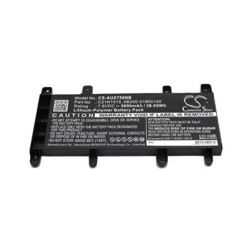 Cameron Sino 5000mAh battery for ASUS X756UA X756UB X756UF X756UJ X756UQ X756UV X756UX 0B200-01800100 C21N1515