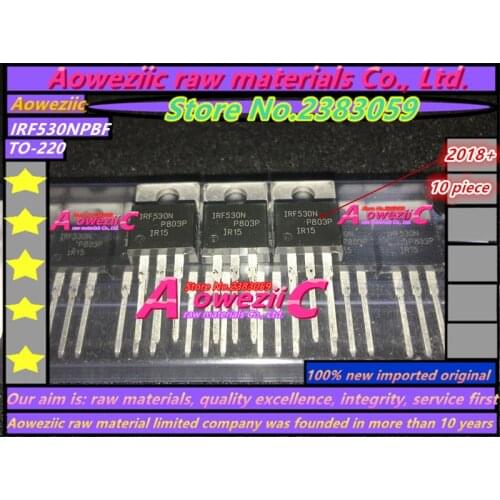 Aoweziic 2017+ 100% new imported original IRF530N IRF530NPBF TO-220 FET17A 100V
