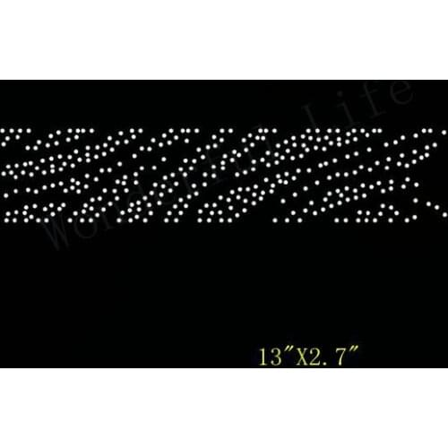 Free Shipping hot sale new special design for cheer bow Iron On Rhinestone Transfer