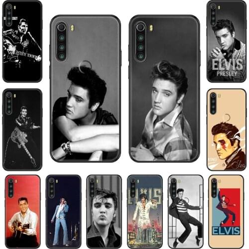 Elvis Presley Phone case For Xiaomi Redmi Note S2 4 5 6 7 8 A S X Plus Pro black painting cover soft coque luxury back trend