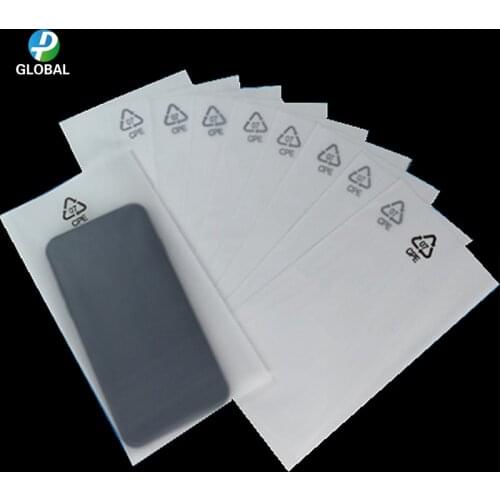 D&P Frosted Open Top CPE Printing Plastic Packaging Pouches Mobile Phone Digital Electronics Product Battery CPE Packaging bags