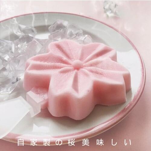 Ice Cream Mold Flower Cherry Shape Jelly Form Maker for Ice lolly Moulds Ice Cube Tray for Candy Bar Decoration Juice Ice Pops