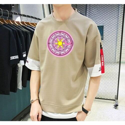 Japan Anime Card Captor Sakura T-shirt Unisex Manga Streetwear T-shirt Casual Short Sleeve Teenagers Cartoon t shirt