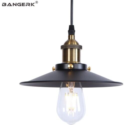 Loft Decor Pendant Lights Black Iron Edison Industrial Hanging Lamp Fixtures Aisle Bar Home Retro Pendant Lighting Luminaire
