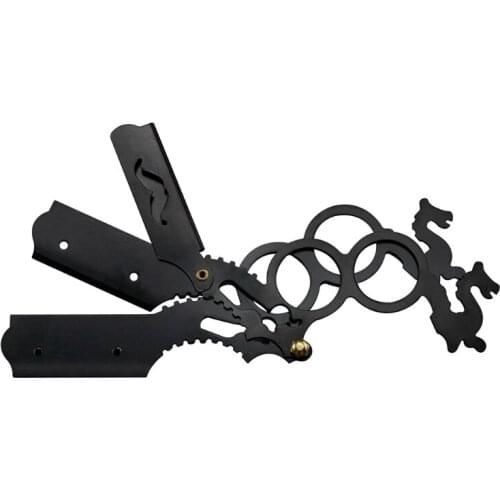 Men Stainless Steel Straight Barber Edge Safety Razors Beard Shaving Knife