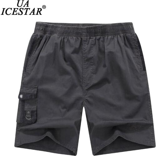 Summer Men Shorts Brand 100% Cotton Multi-pocket Solid Color Cargo Shorts 2021 New High Quality Fashion Loose Casual Men Shorts