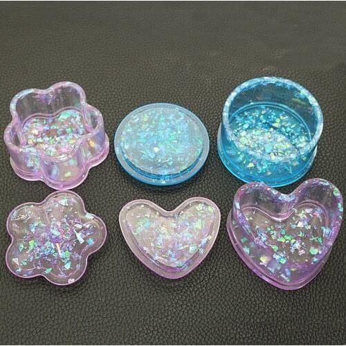 New Silicone Mold Epoxy Resin Molds Love Box Crystal Epoxy Mold Base + Cover 2 Piece Set Jewelry Storage Box Model Decorative