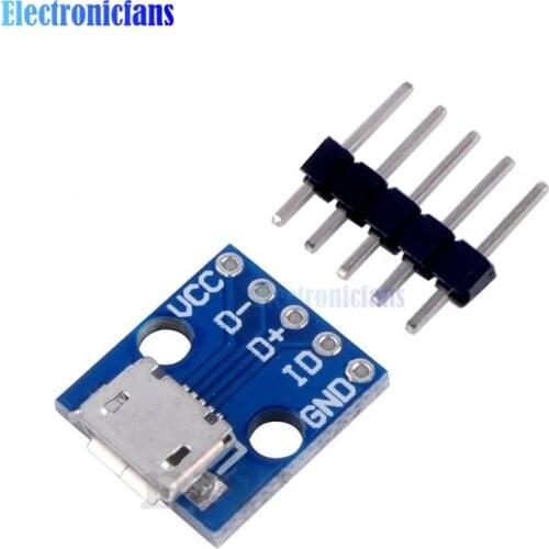 5PCS CJMCU Micro USB Board Power Adapter 5V Breakout Switch Interface Module Power Supply Breakout Module