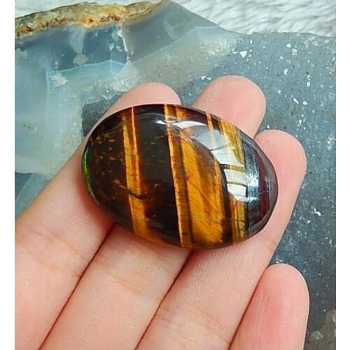 SALE,Tiger Eye fashion Cabochon Bead For Jewelry Making DIY Charms Bracelets Pendant36x26x8mm,13.3g