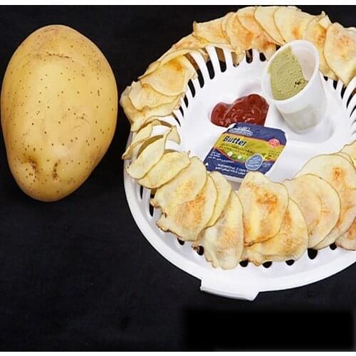 Microwave Potato Chips Maker Rack DIY Fat Free Low Calories Baking Pastry Tools Plastic Kitchen Accessories Gadgets Cuisine
