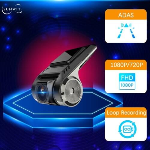 Universal Android Dash Cam Single Lens Navigation Full HD USB ADAS Car DVR For Multimedia Player Car Radio GPS Navigator