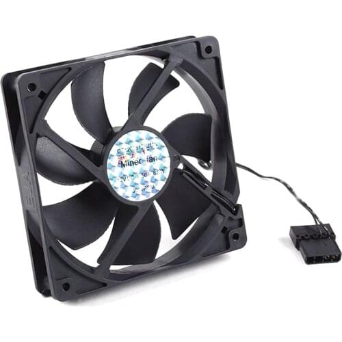 120mm 3000RPM PC Fan Cooling 12cm DC 12V 500V Chassis Workstation Cabinet Radiator Server Fan Cooler Accessories