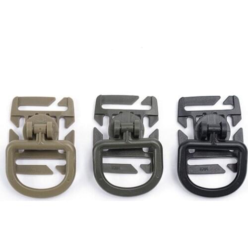5PCS Rotating D-type Webbing Strap Hanging Buckle Quick Hook Outdoor Camping Tactical Backpack Bag Accessories EDC Tool