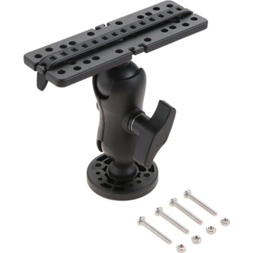 360 Degree Rotation Marine Kayak Boat Fish Finder Electronics Mount Base Fishfinder GPS Plate Rotating Boat GPSMAP Supporter