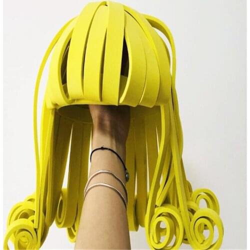 Y36 Party singer stage dance headpiece dj wig stage costumes models headwear dress disco show hairs performance outfit clothe ds