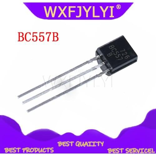 100PCS BC557B TO-92 BC557 TO92 557B new triode transistor