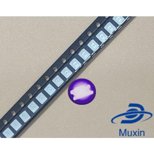 1000pcs Diodes 2835 3528 SMD UV LED Purple Lamp Bead 395 - 410nm Ultraviolet Light-emitting Diodes Ultra Violet 0.2W Bead Lamp