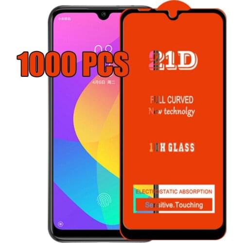 1000pcs 21D Tempered Glass Film Guard Screen Protector Full Glue For OPPO Realme 8 Pro C11 C20 C21 C25 C25S GT Neo Q3 X9 X7 MAX