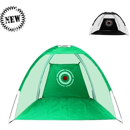 1M2M Foldable Golf Hitting Cage Training Aids Indoor Outdoor Sport Golf Cage Swing Trainer Pad Set Grassland Golf Practice Net