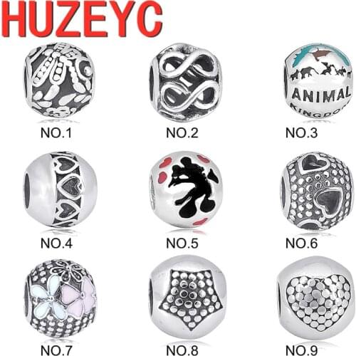 2pcs Stainless Steel Infinity Heart & Stars Pendant DIY Fine Beads & Pavé Safety Chain Charm Fit Original Pandora Charm Bracelet