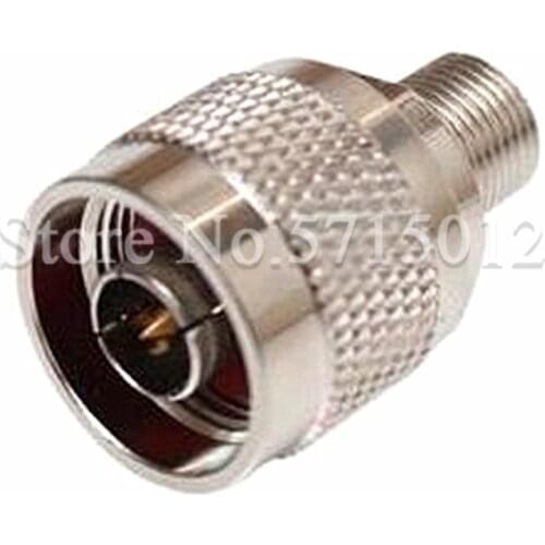 2PCS N-J/F-K RF Coax Connector N Male Head Turn to F Famale Head Socket RF Coaxial Adapter For Set-top Box