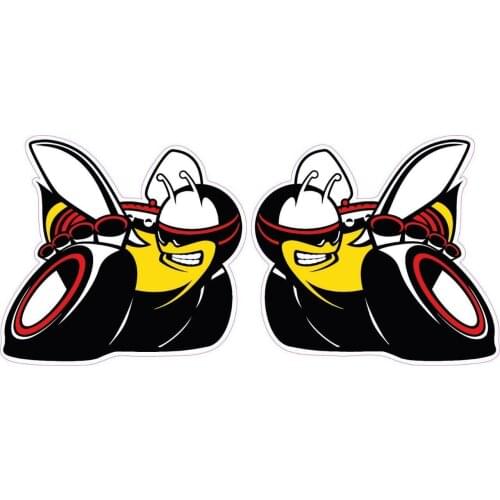 2 X Vintage Car Bowtie Vinyl Decal Sticker Car Truck Nostalgia Bow Tie KK Vinyl Cover Scratches Waterproof PVC