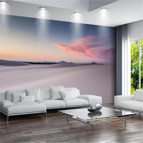 Beibehang Custom 3D Photo Wallpaper Desert Nature Landscape Large Mural Wallpaper For Bedroom TV Background Wall Paper 3d mural