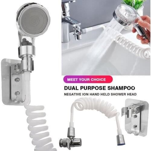 ABS+Copper Bathroom Sink Faucet Sprayer Sink Hose Attachment Shower Assembly Spray Tap Kits Bathroom Accessories 1 Set