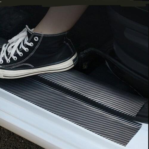 Automotive carbon fiber bumper lip sheath trim for Volkswagen Peugeot 206 207 208 301 307 308 407 2008 3008 4008 Mazda