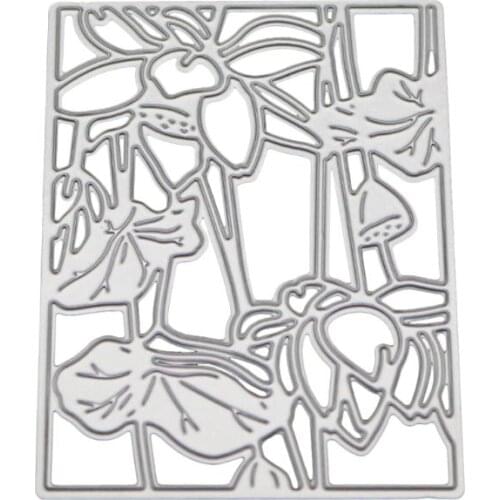 Flower Frame Metal Cutting Dies Stencil DIY Scrapbooking Album Stamp Paper Card Embossing Craft Decor