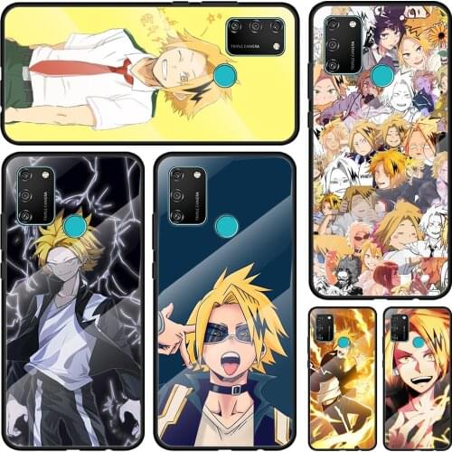 Denki Kaminari My Hero Anime Tempered Glass Cover For Honor 30 20 10 9X 8X Lite Pro Plus Silicone Phone Case Coque Shell