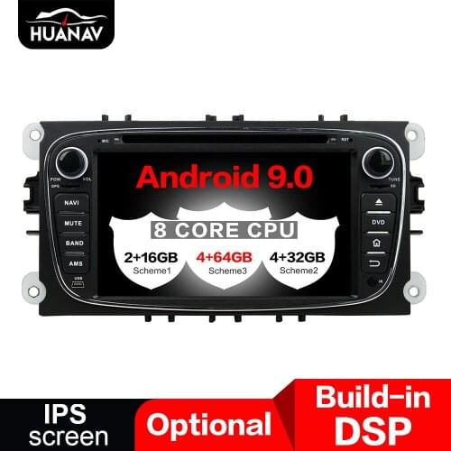 DSP Android 9.0 Car DVD player GPS navigation for Ford Mondeo/S-max 2007-2011 auto multimedia stereo radio player head uint tape